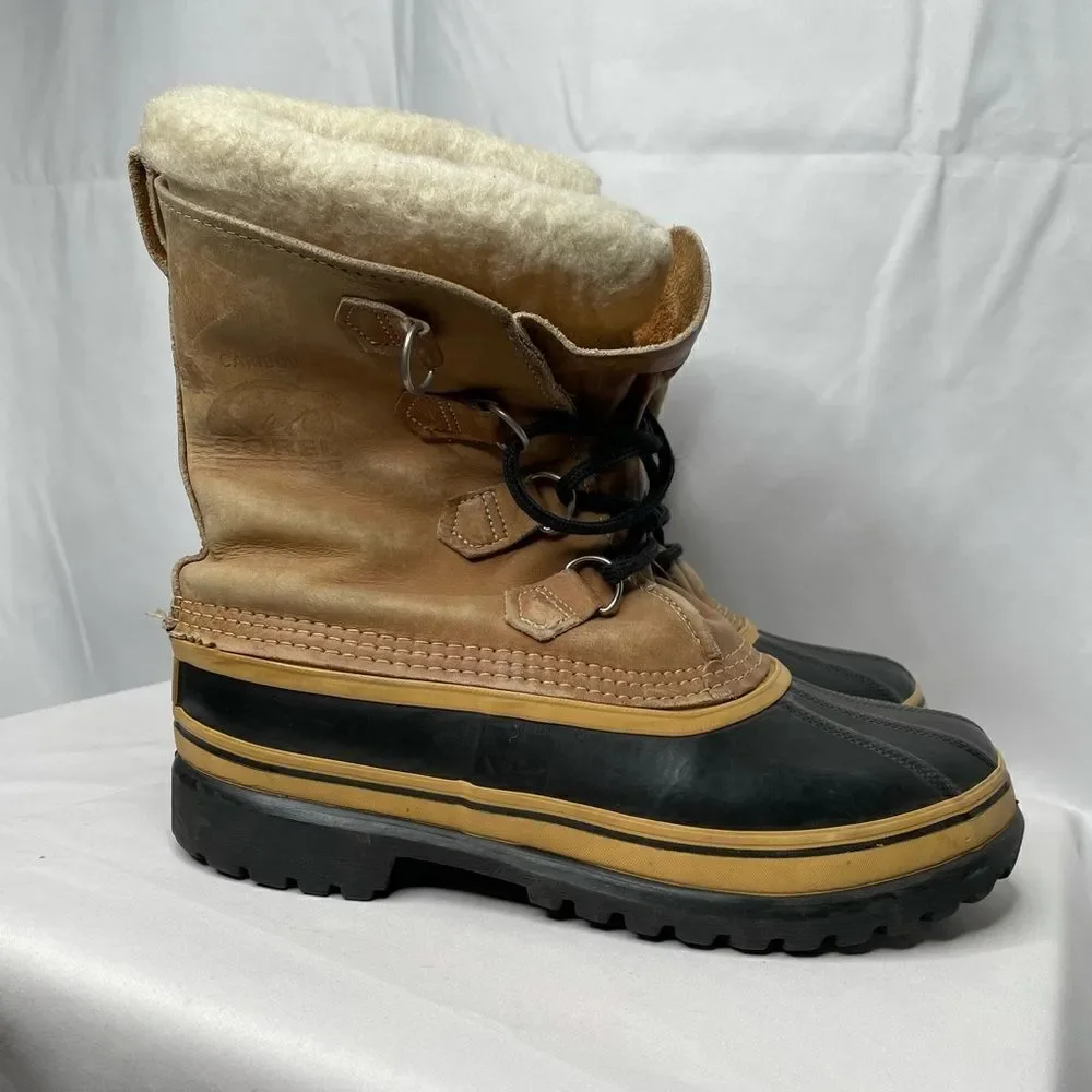 Sorel Caribou Leather‎ Kaufman Rubber Snow Boot - Men’s 9